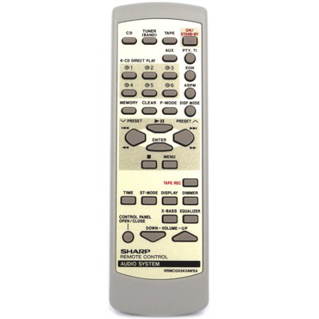 Remote Control SHARP Original RRMCG0243AWSA CG0243AW 27135CZ