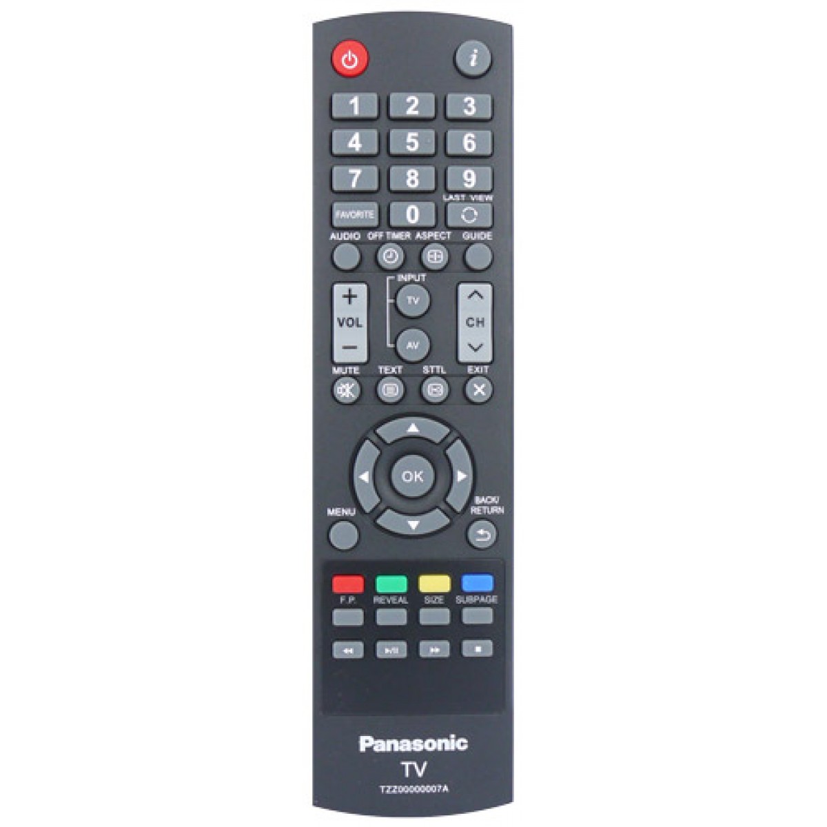 Buy Remote Control PANASONIC Original TZZ00000007A in UK and Europe